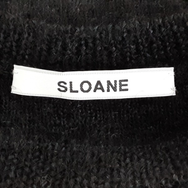 スローン SLOANE 長袖セーター/ニット サイズ2 M - 黒 レディース クルーネック 美品 トップス_画像3