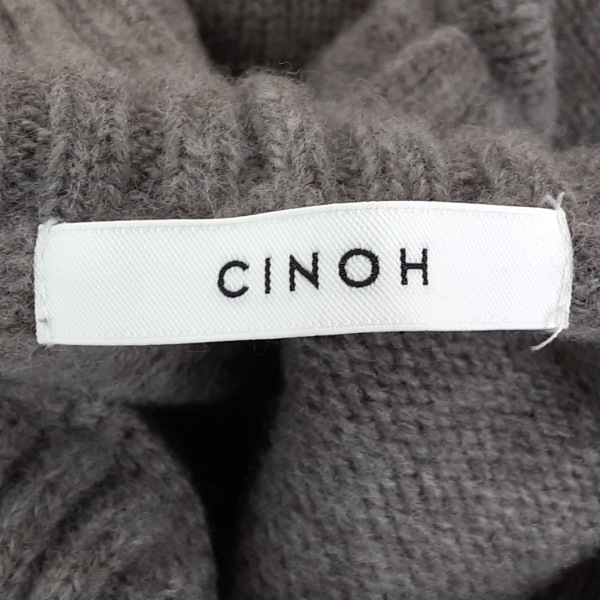 チノ CINOH 長袖セーター/ニット サイズ38 M - グレー レディース ハイネック 美品 トップス_画像3