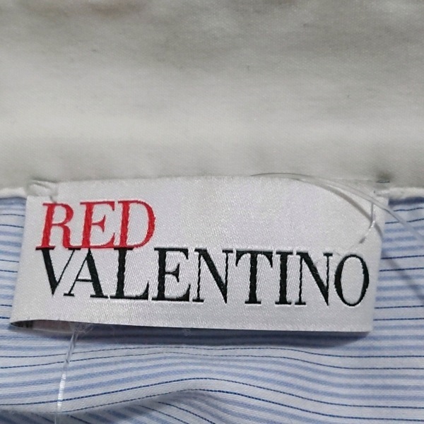 レッドバレンチノ RED VALENTINO 長袖シャツブラウス サイズ40 M - ボルドー×白×ネイビー レディース ストライプ トップス_画像3