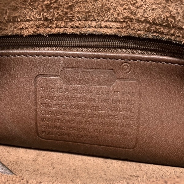 コーチ COACH ショルダーバッグ 9167 - レザー ダークブラウン バッグ_画像8