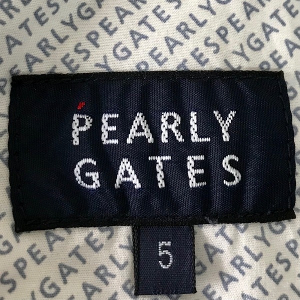 パーリーゲイツ PEARLY GATES パンツ サイズ5 XL - ポリエステル 黒×グレー×白 メンズ フルレングス/チェック柄 ボトムス_画像3