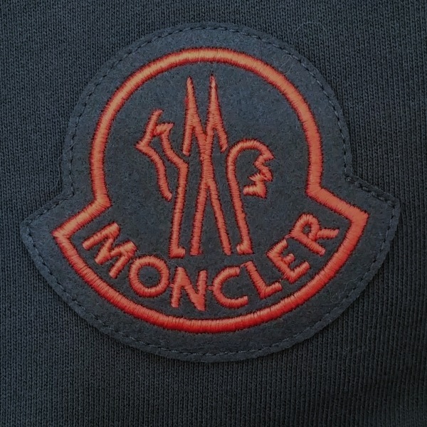 モンクレール MONCLER パンツ サイズXS PANTALONE 綿 ダークネイビー×レッド メンズ フルレングス/ウエストゴム 新品同様 ボトムス_画像7