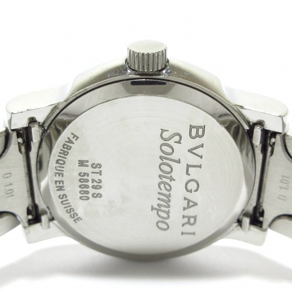 BVLGARI(ブルガリ) 腕時計 ソロテンポ ST29S レディース シルバー×黒_画像3