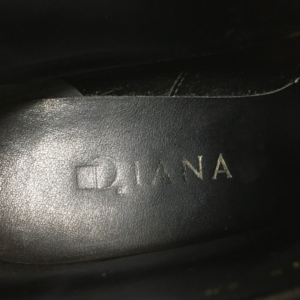 ダイアナ DIANA ブーティ 24 - スエード×レザー 黒 レディース リボン 靴_画像5