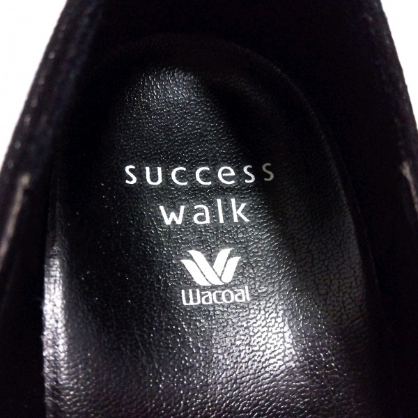 サクセスウォーク(ワコール) SUCCESS WALK(Wacoal ) パンプス 23E - ヌバック 黒 レディース 靴_画像5