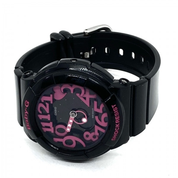 CASIO( Casio ) wristwatch Baby-G BGA-130 lady's black × pink 