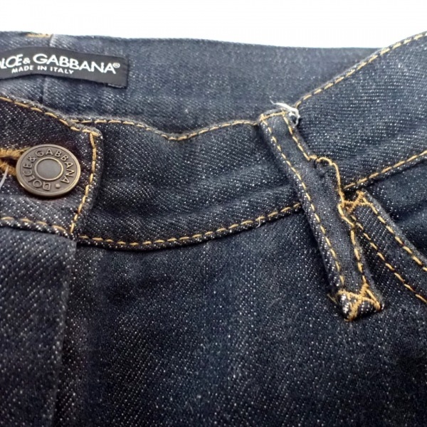  Dolce and Gabbana DOLCE&GABBANA джинсы / Denim брюки размер 38 S - темный темно-синий женский укороченные брюки ( половина край длина ) прекрасный товар 