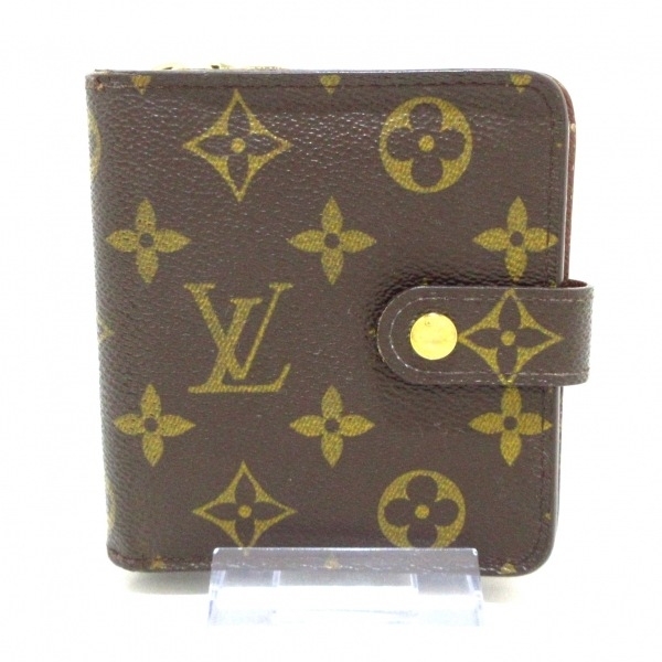 ルイヴィトン LOUIS VUITTON 2つ折り財布 M61667 コンパクト・ジップ モノグラム・キャンバス MI0115 財布 モノグラム_画像1