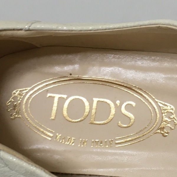 トッズ TOD'S シューズ 38 1/2 - レザー アイボリー レディース レースアップ 靴_画像5