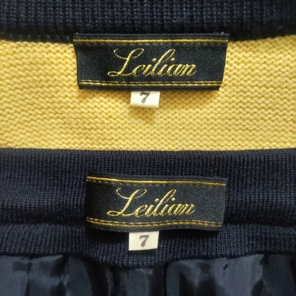  Leilian Leilian юбка выставить размер 7 S - желтый × темный темно-синий женский женский костюм 