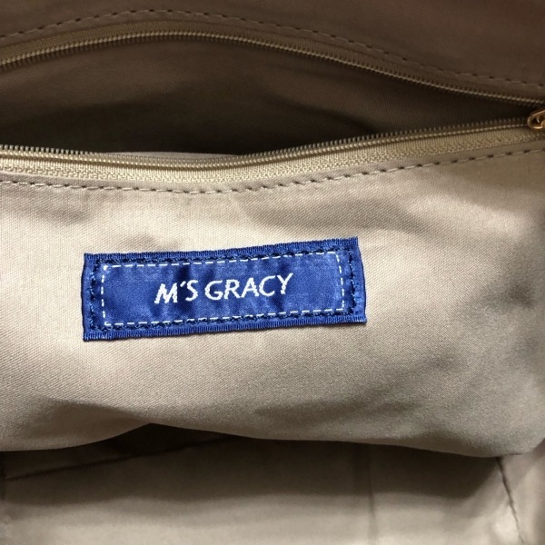 エムズグレイシー M'S GRACY ハンドバッグ - 化学繊維×レザー レッド 新品同様 バッグ_画像8