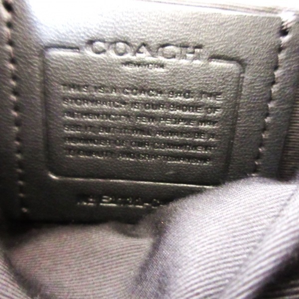 コーチ COACH ハンドバッグ C4100 デンプシー ロゴパッチ ドローストリング バケット レザーバック レザー 黒 バッグ_画像8