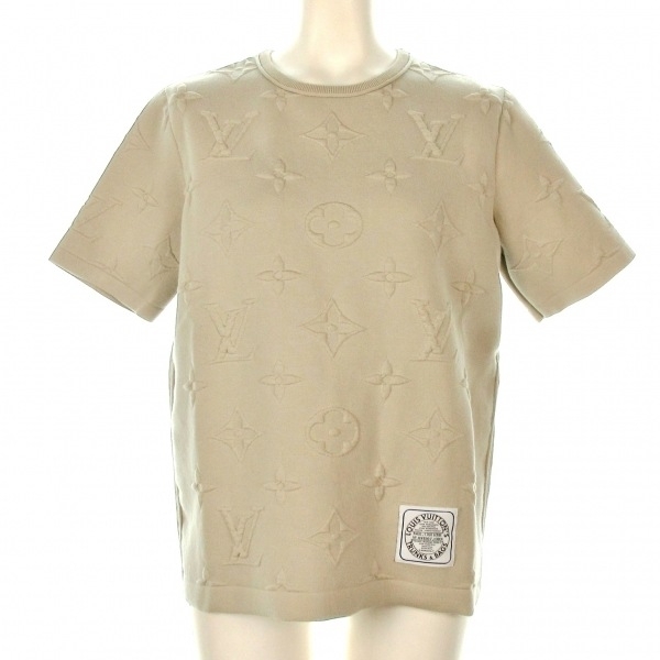 ルイヴィトン LOUIS VUITTON 半袖カットソー サイズM RW241WW LO0 FQKS01 フライト・モード 3DモノグラムTシャツ 綿、ナイロン レディース_画像1