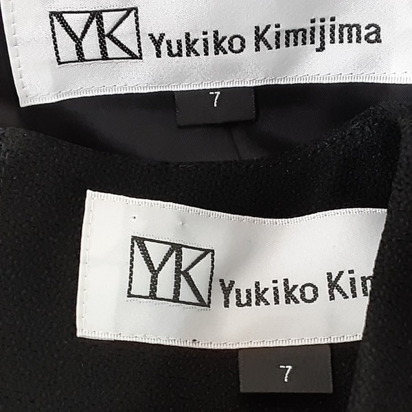 ユキコキミジマ Yukiko Kimijima ワンピーススーツ - 黒 レディース フリル 美品 レディーススーツ_画像7