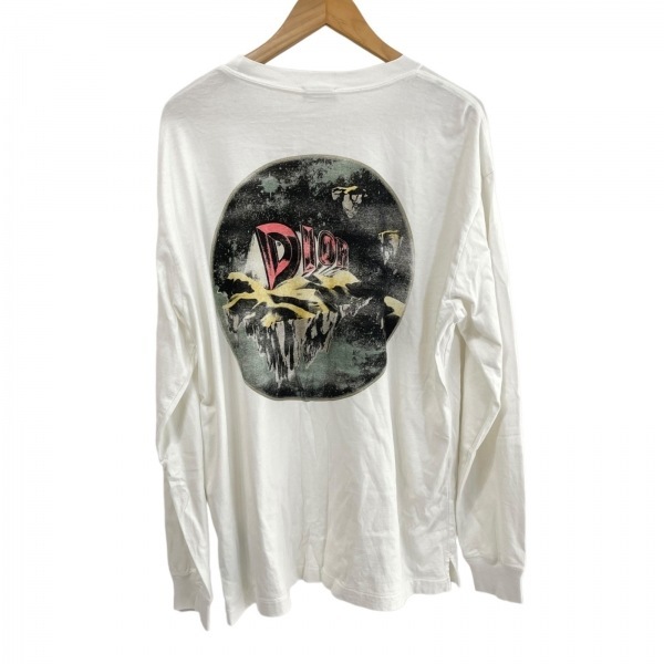 ディオールオム Dior HOMME 長袖Tシャツ サイズM 393J675A0817 - 白×黒×マルチ メンズ クルーネック トップス_画像2
