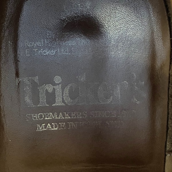 トリッカーズ Tricker's ショートブーツ 9.5 - レザー ブラウン メンズ 靴_画像5