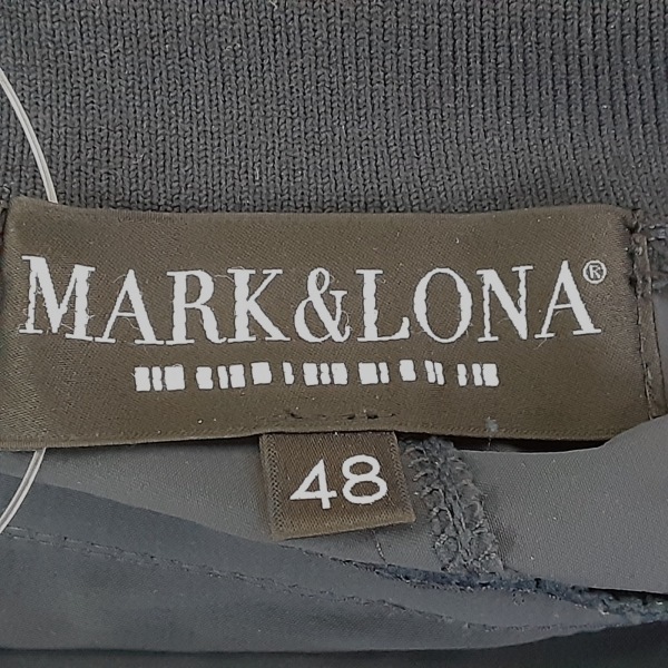 マークアンドロナ MARK&LONA ブルゾン サイズ48 XL - ダークネイビー×グレー×白 メンズ 長袖/春/秋 美品 ジャケット_画像3