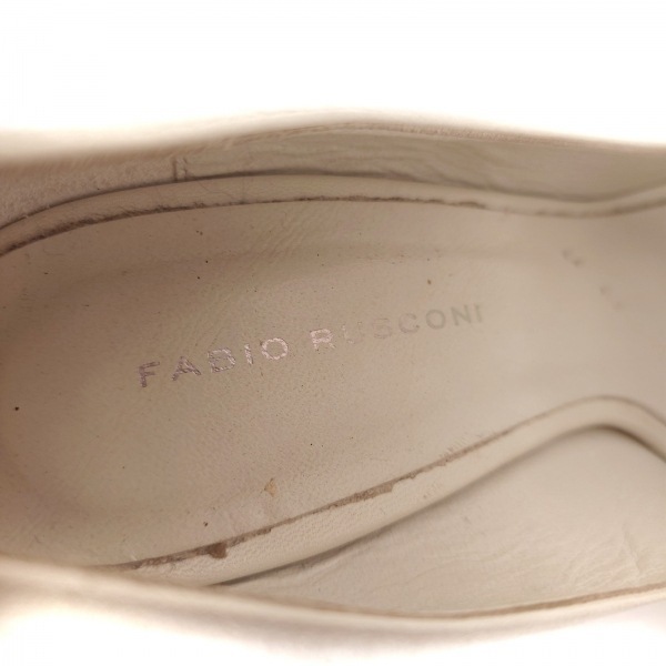 ファビオルスコーニ FABIO RUSCONI パンプス 38 - レザー 白 レディース 靴_画像5