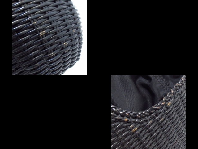  paul (pole) kaPAULEKA ручная сумочка - кожа чёрный вязаный / лента сумка 