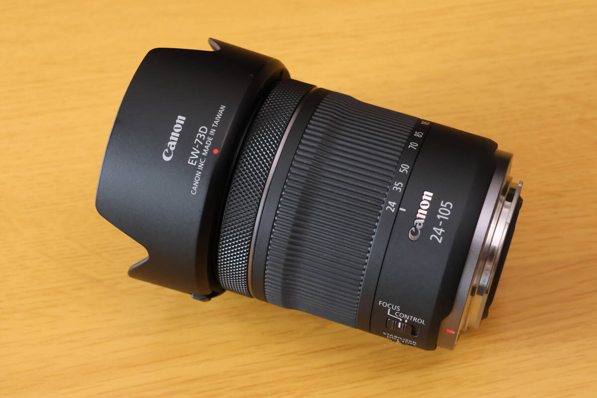  Canon RF 24-105mm F4-7.1 IS STM + original hood + protection filter 