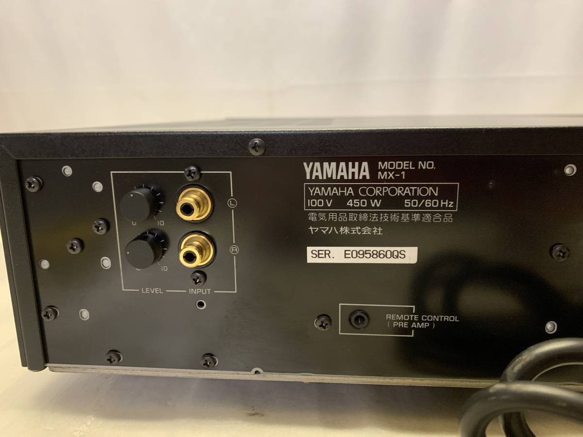 [ used power amplifier instructions attaching ]YAMAHA MX-1