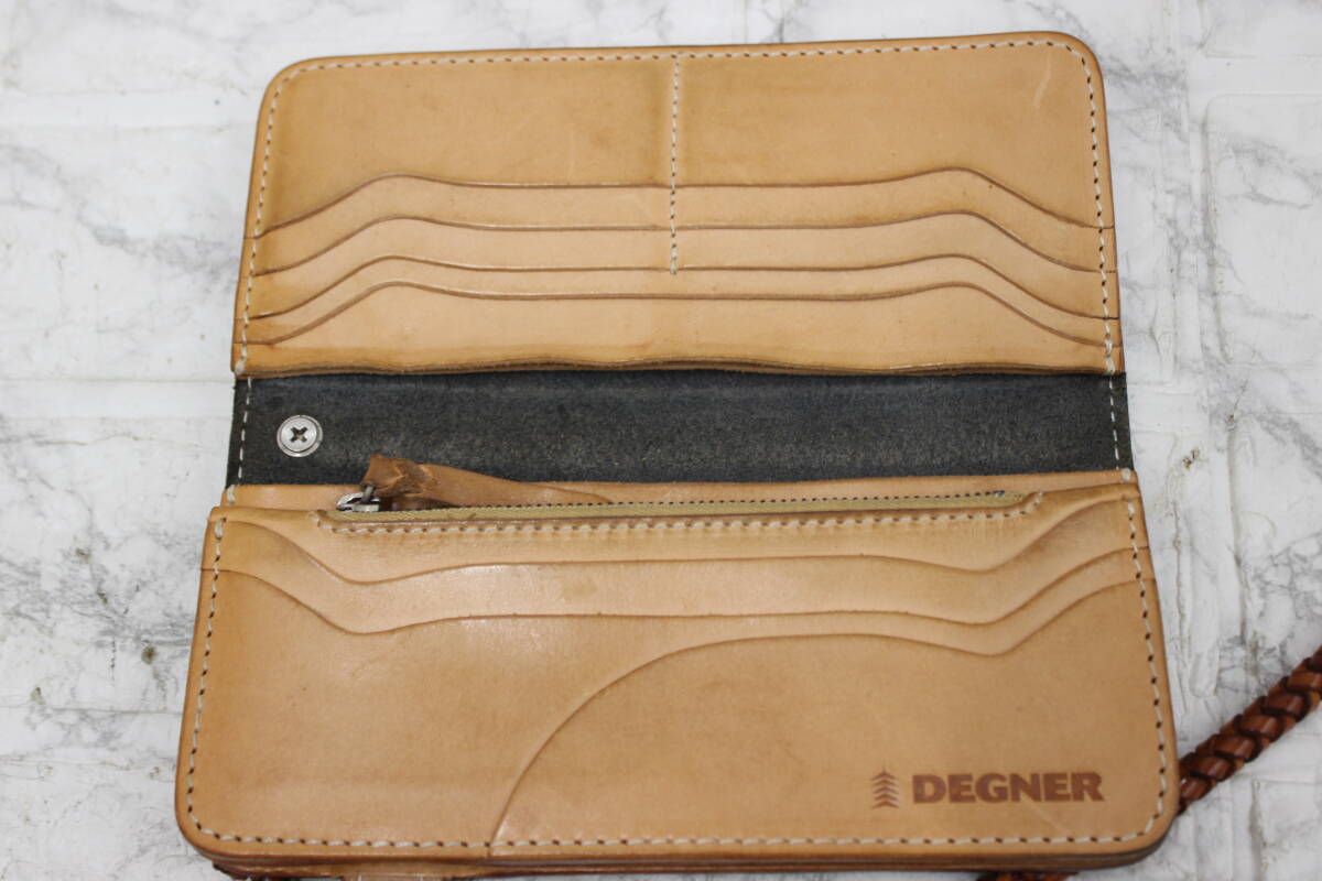 *DEGNER Degner leather uo let black secondhand goods including in a package un- possible 1 jpy start *