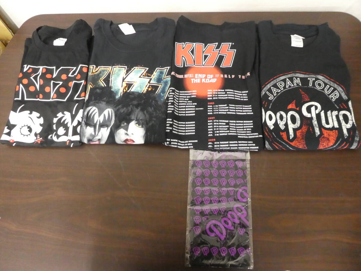 ☆ キッス KISS DEEP PURPLE ディープパープル betty boop ベティブープ Tシャツ ハンカチ など 5点 おまとめ １円スタート ☆_画像2