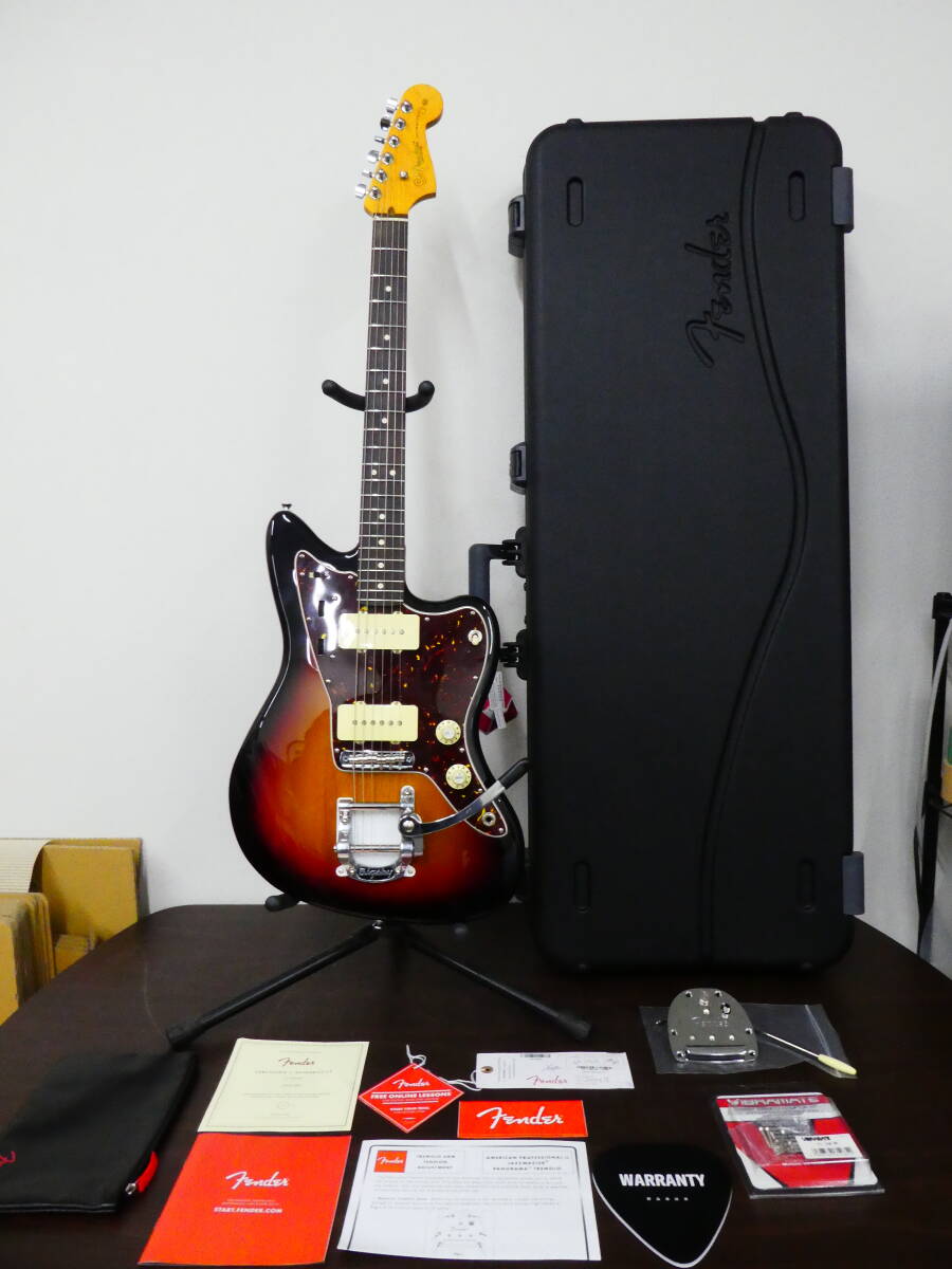 * Fender American Professional II Jazzmaster солнечный Burst специальный жесткий чехол имеется bigs Be arm установка прекрасный товар 1 иен старт *