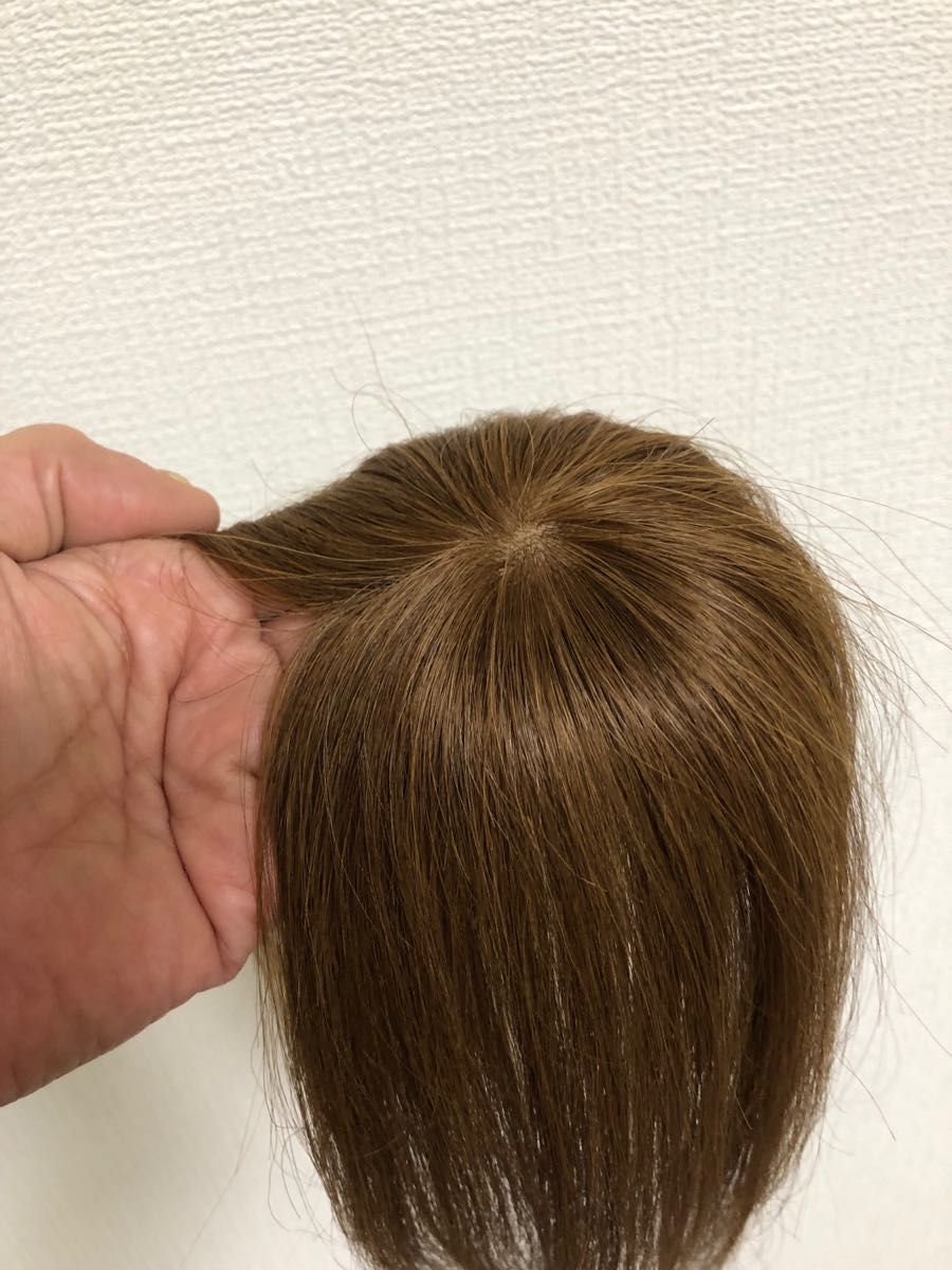 人毛100%ショートウィッグ　人毛100%ヘアピース　人毛部分ウィッグ　母の日プレゼント