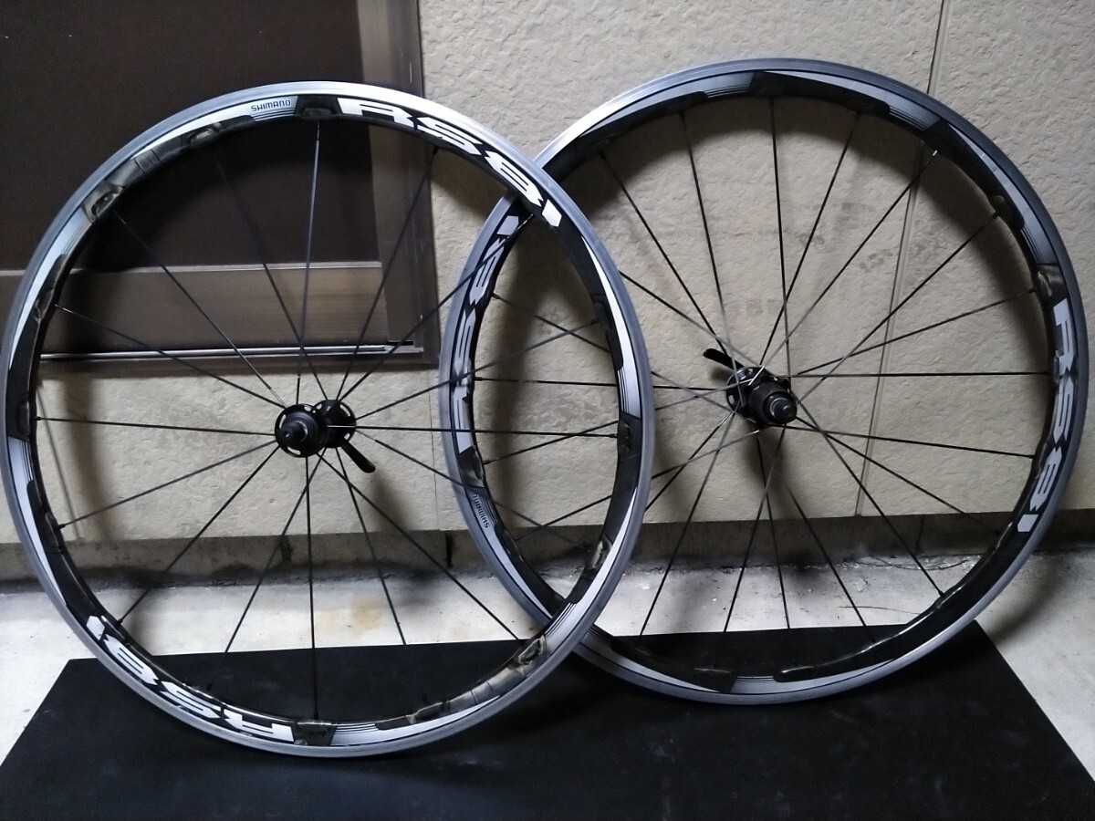 シマノ SHIMANO RS81 C35 カーボン クリンチャー 11S ロードホイール 前後セット_画像1