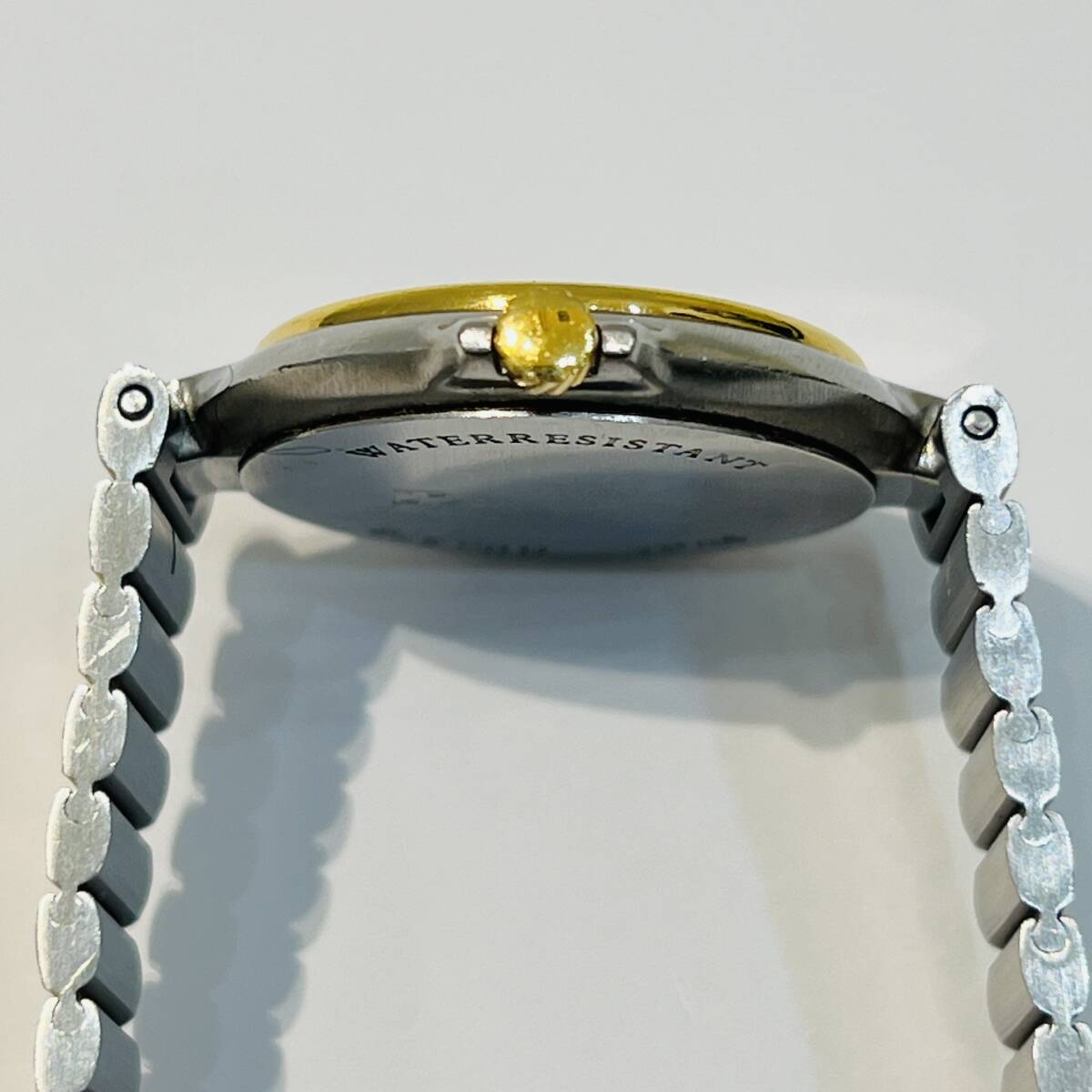 [dunhill/ Dunhill ]SWISS Date QUARTZ/ quarts wristwatch silver operation goods *45981