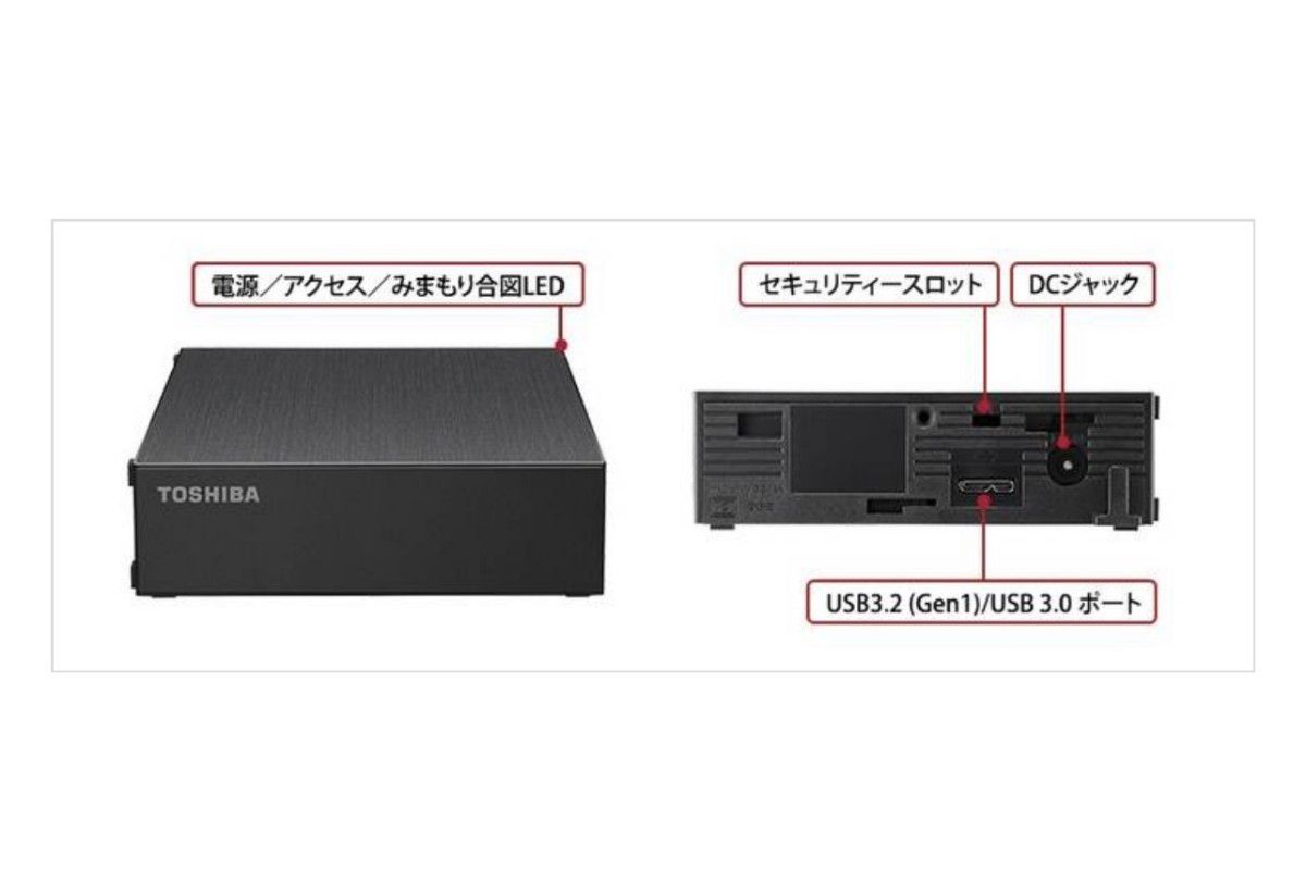 美品●外付ハードディスクケース●3.5インチSATA●東芝HD-TDAシリーズ●Canvio USB 3.2(Gen 1)