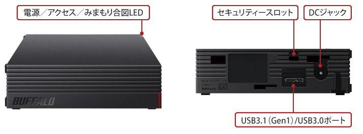 美品●外付ハードディスクケース●3.5インチSATA●BUFFALO【HD-EDS】シリーズ●USB 3.2☆SATA