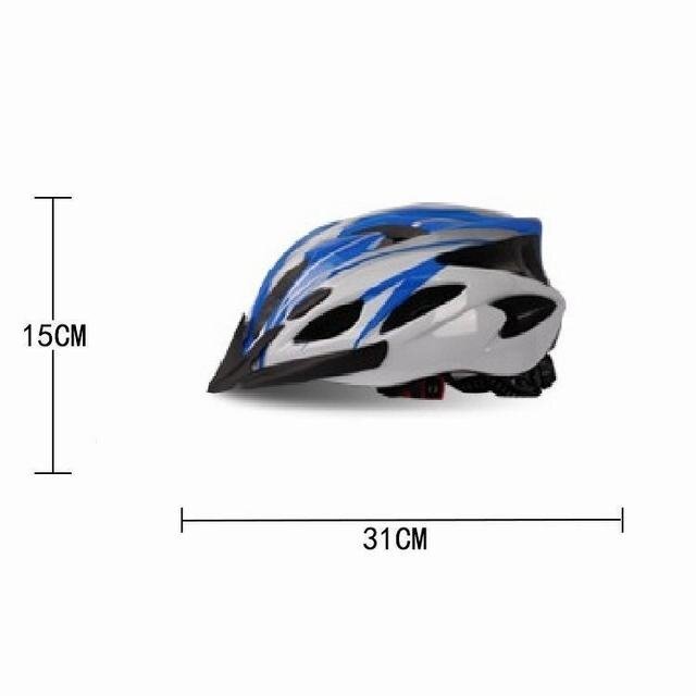 自転車 ヘルメット 軽量 高剛性 サイクリング 大人 ロードバイク 新品 016 ブルー&ホワイト_画像2