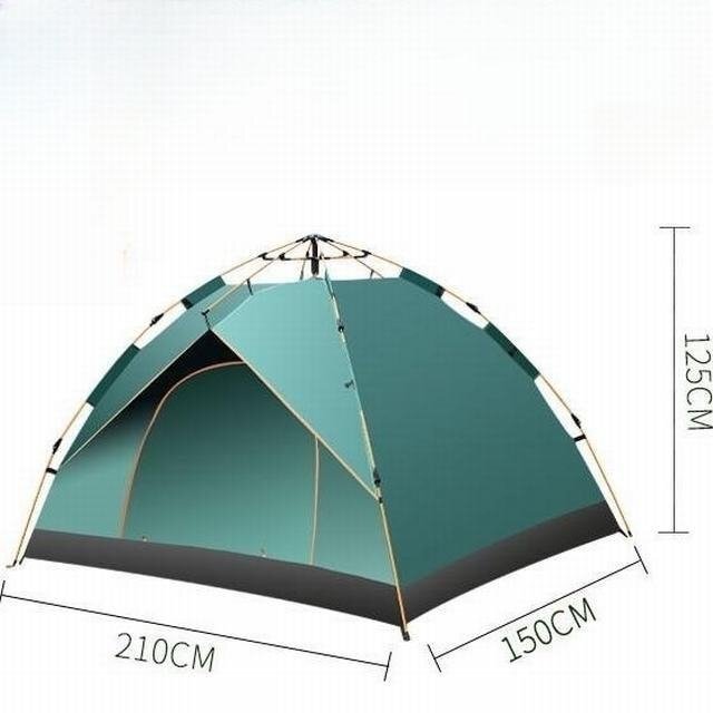 ワンタッチテント テント ワンタッチ式 キャンプ　簡単設営　通気性抜群　メッシュ付き　210D　防風 UVカット　UPF50+ 　2~4人用テント_画像9