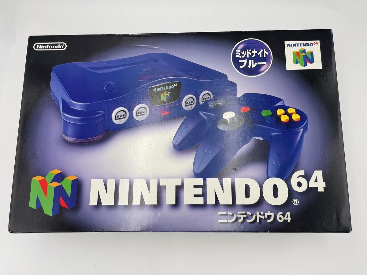  Nintendo 64 midnight blue genuine products NINTENDO nintendo game machine operation verification settled 