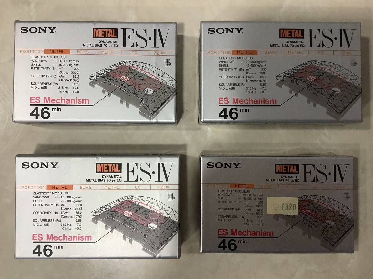 14507 1 jpy ~ unopened SONY Sony METAL ES.IV 46min total 7 pcs set metal cassette tape metal position 46 minute details unknown storage goods 