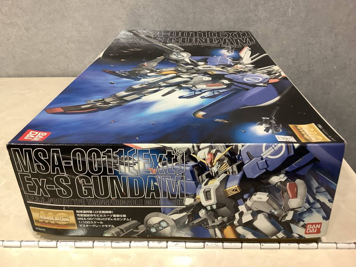 1 jpy ~ long-term storage not yet constructed goods Bandai MG 1/100 MSA-0011[Ext]Ex-S Gundam box damage somewhat have 