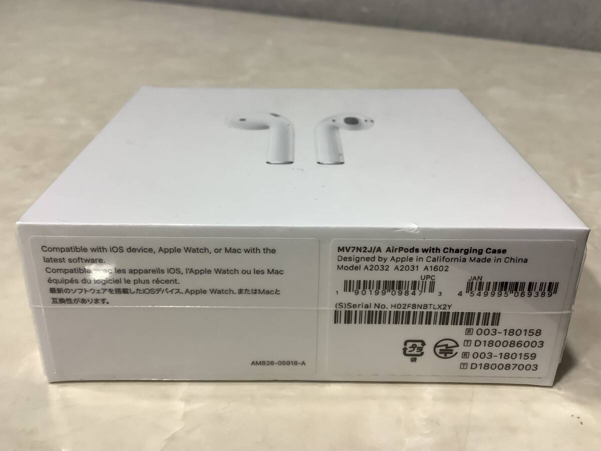 14668 1円〜【新品 未開封】Apple 純正 AirPods with Charging Case 第2世代 MV7N2J/A_画像2
