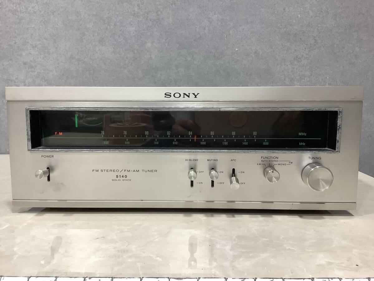 1 jpy ~ electrification verification only SONY Sony ST-5140 stereo tuner other details unknown junk treat 