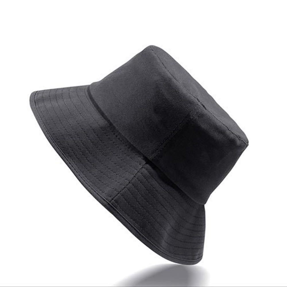 バケットハット ブラック メンズ 帽子 ハット フリーサイズ 無地 シンプル_画像2