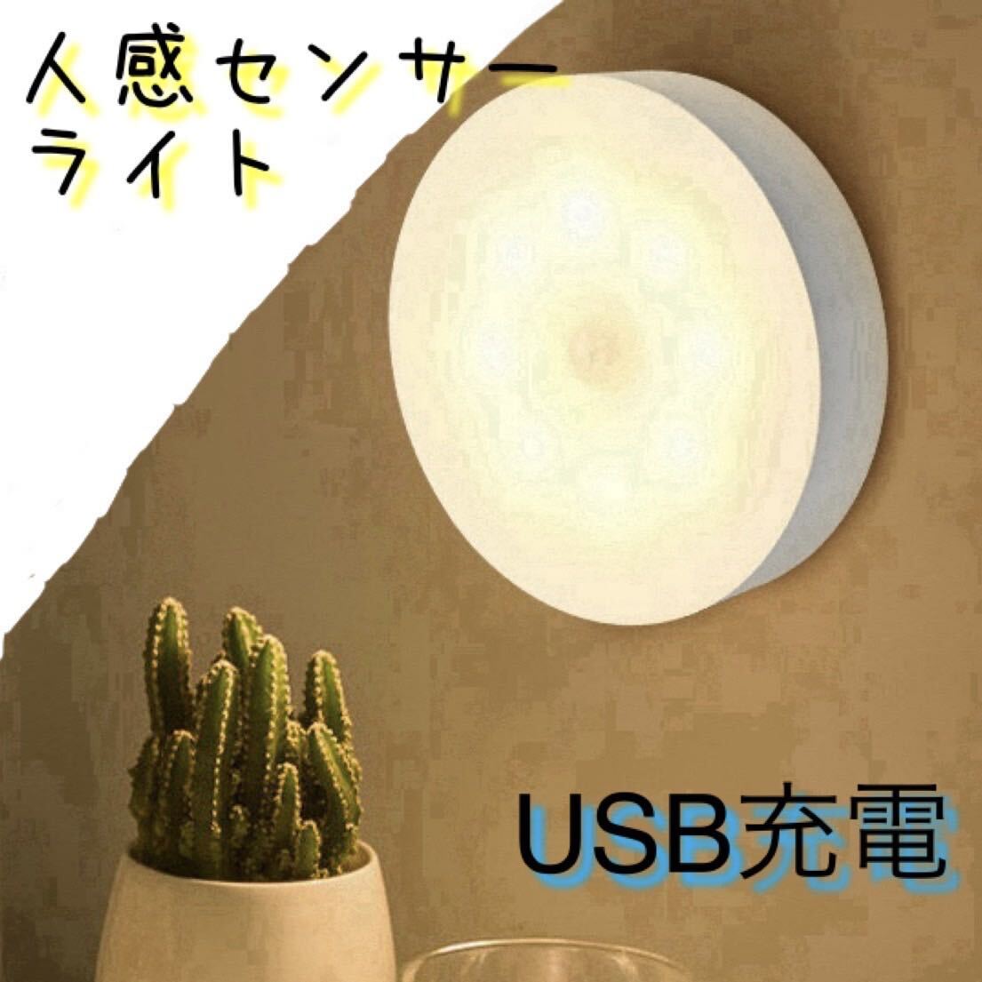 センサーライト 人感 電灯 室内 自動 USB 電球 蛍光灯 LED
