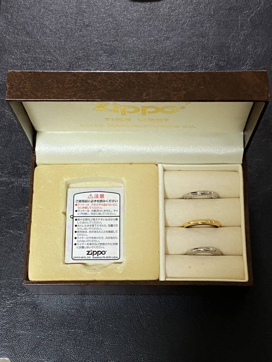 zippo タイムライト シェル 文字盤 パール シルバー 希少モデル 2002年製 着せ替えモデル TIME LIGHT 専用ケース 保証書付き _画像9