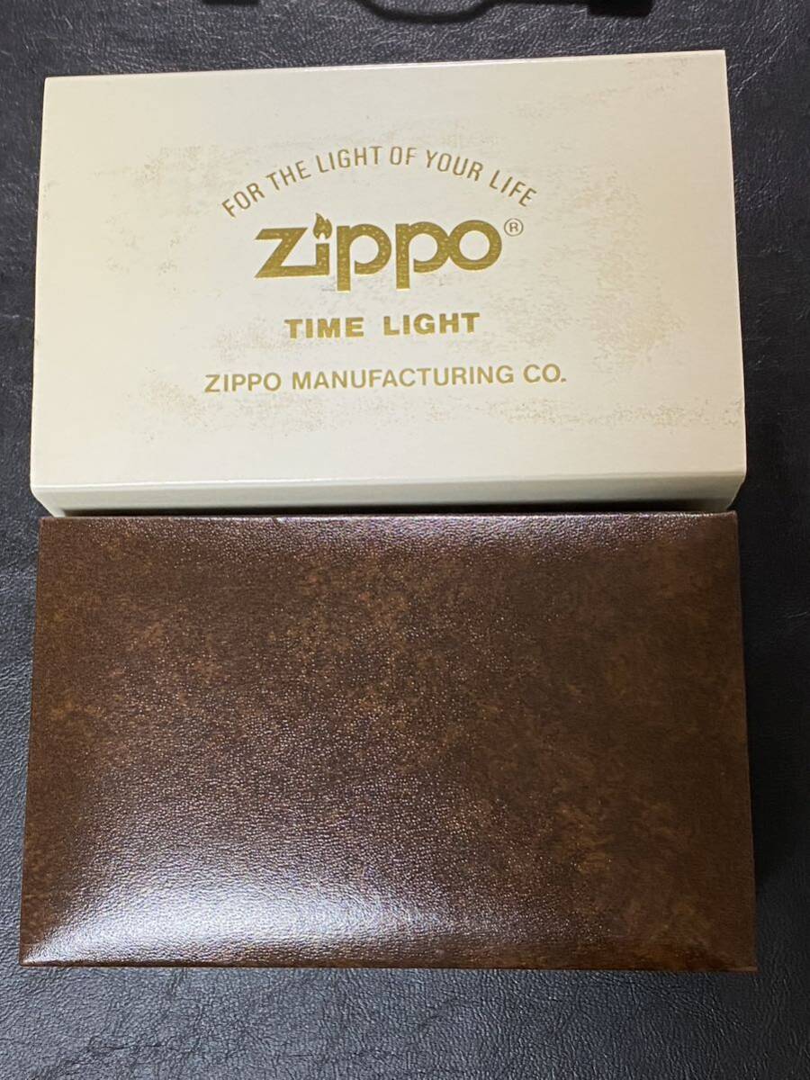 zippo タイムライト シェル 文字盤 パール シルバー 希少モデル 2002年製 着せ替えモデル TIME LIGHT 専用ケース 保証書付き _画像10