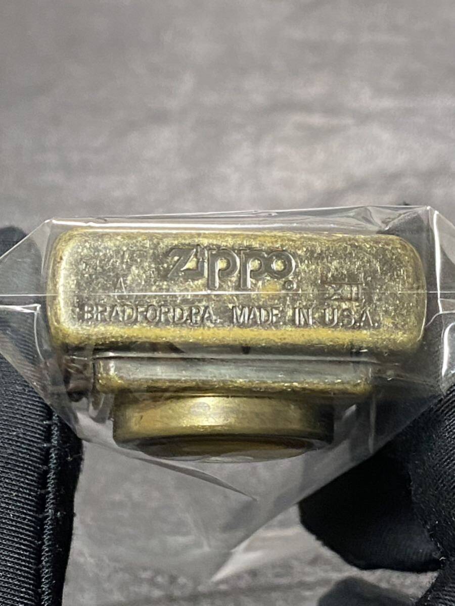 zippo タイムライト 文字盤 白 アンティークゴールド 特殊加工 ヴィンテージ 1996年製 TIME LIGHT U.S. 専用木箱 説明書/保証書付き _画像3