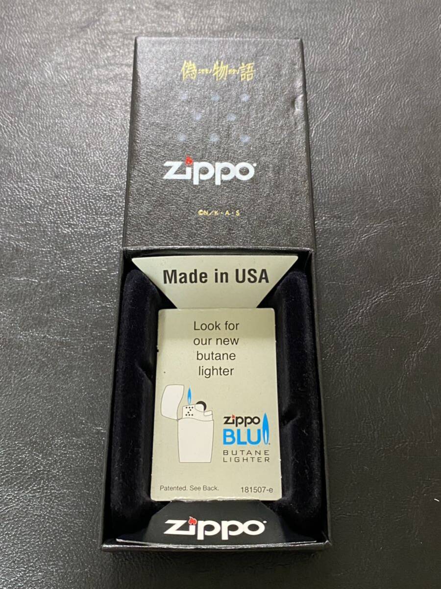 zippo 偽物語 火憐 月火 アニメ 両面デザイン 希少モデル 2012年製 シルバーインナー 2012年製 ケース 保証書付き 