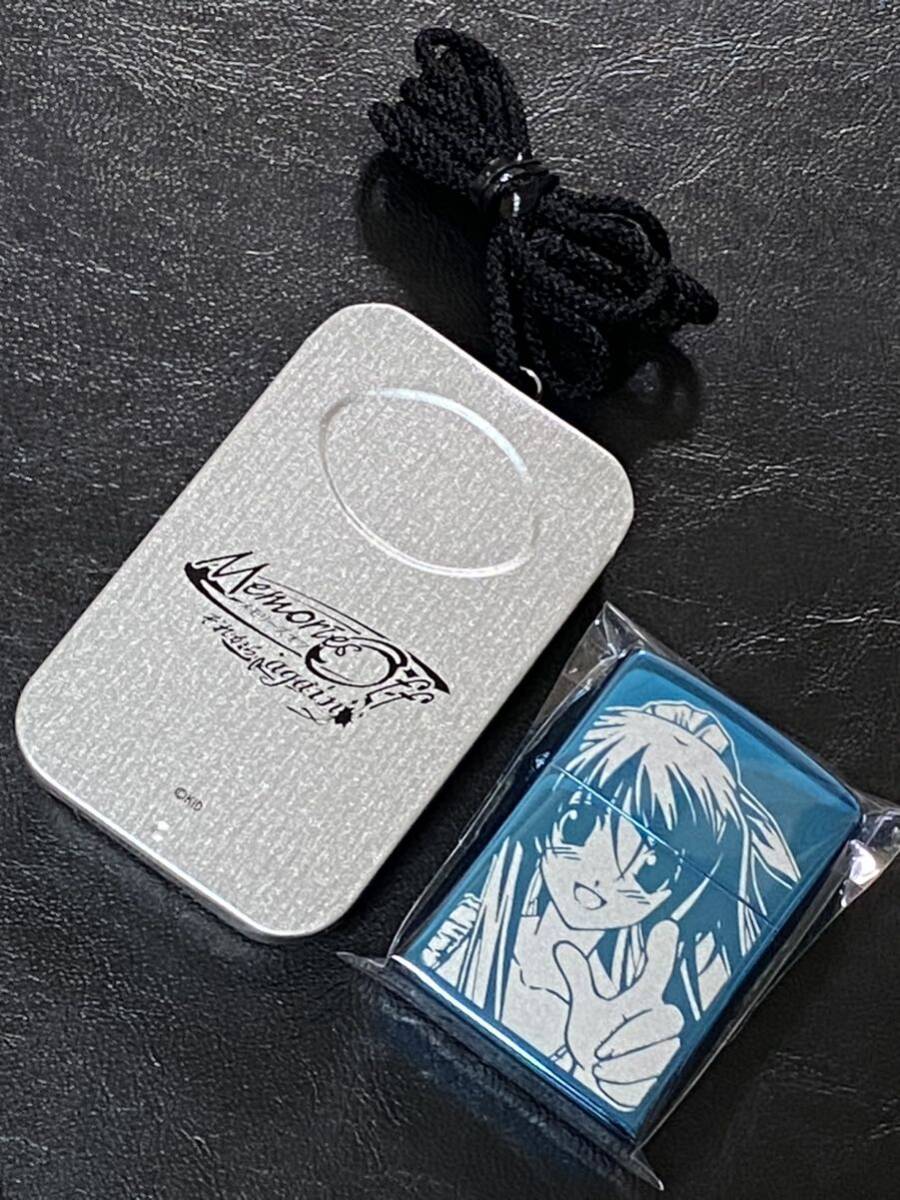 zippo メモリーズオフ それから again 陵いのり 両面デザイン 2005年製 FUNYU シルバーインナー 2005年製 専用缶ケース 保証書付き