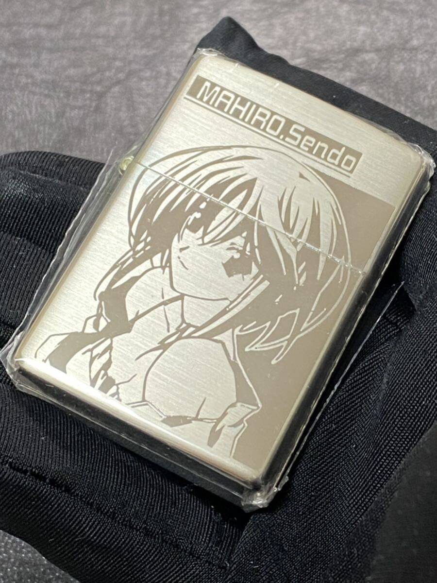 zippo メモリーズオフ とぎれたフィルム MASHIRO Sendo 希少モデル 2005年製 両面デザイン 特殊加工品 専用缶ケース 保証書 _画像2