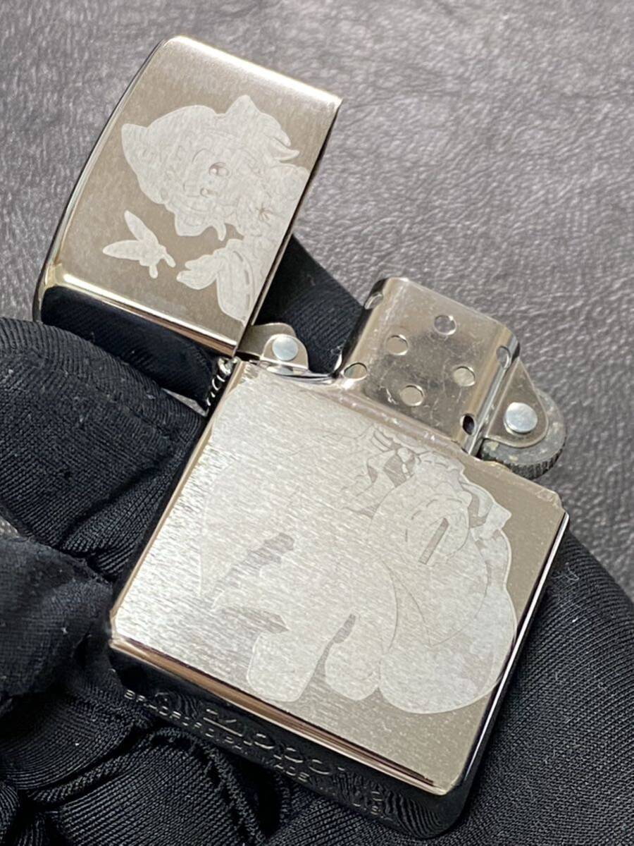 zippo 女の子 キャラ 前面加工 希少モデル 2010年製 シルバーインナー 2010年製 ケース 保証書付き _画像8