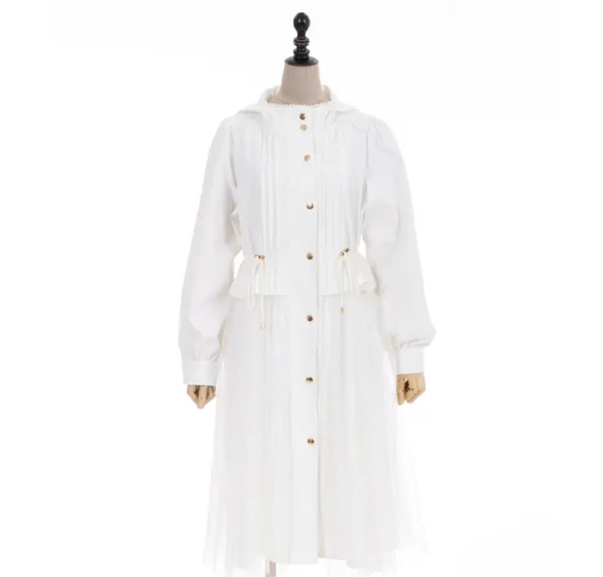 axes femme チュール使い ロングパーカー アクシーズファム 新品 axes femme チュール使い ロングパーカー アクシーズファム 新品